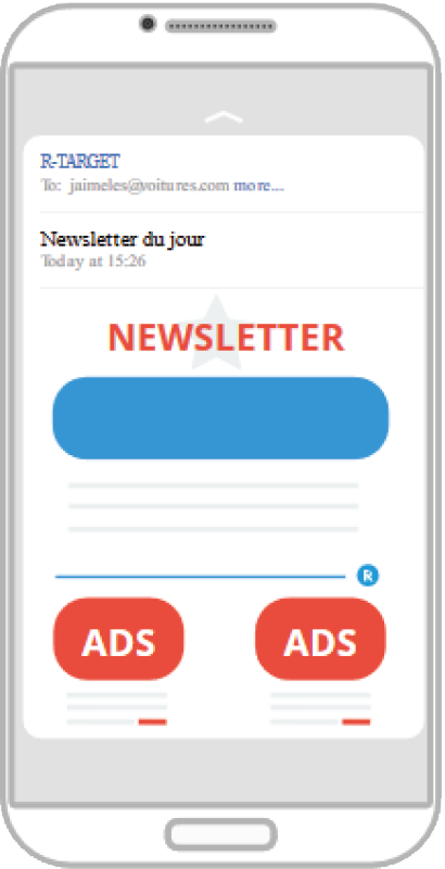 Message dans newsletter